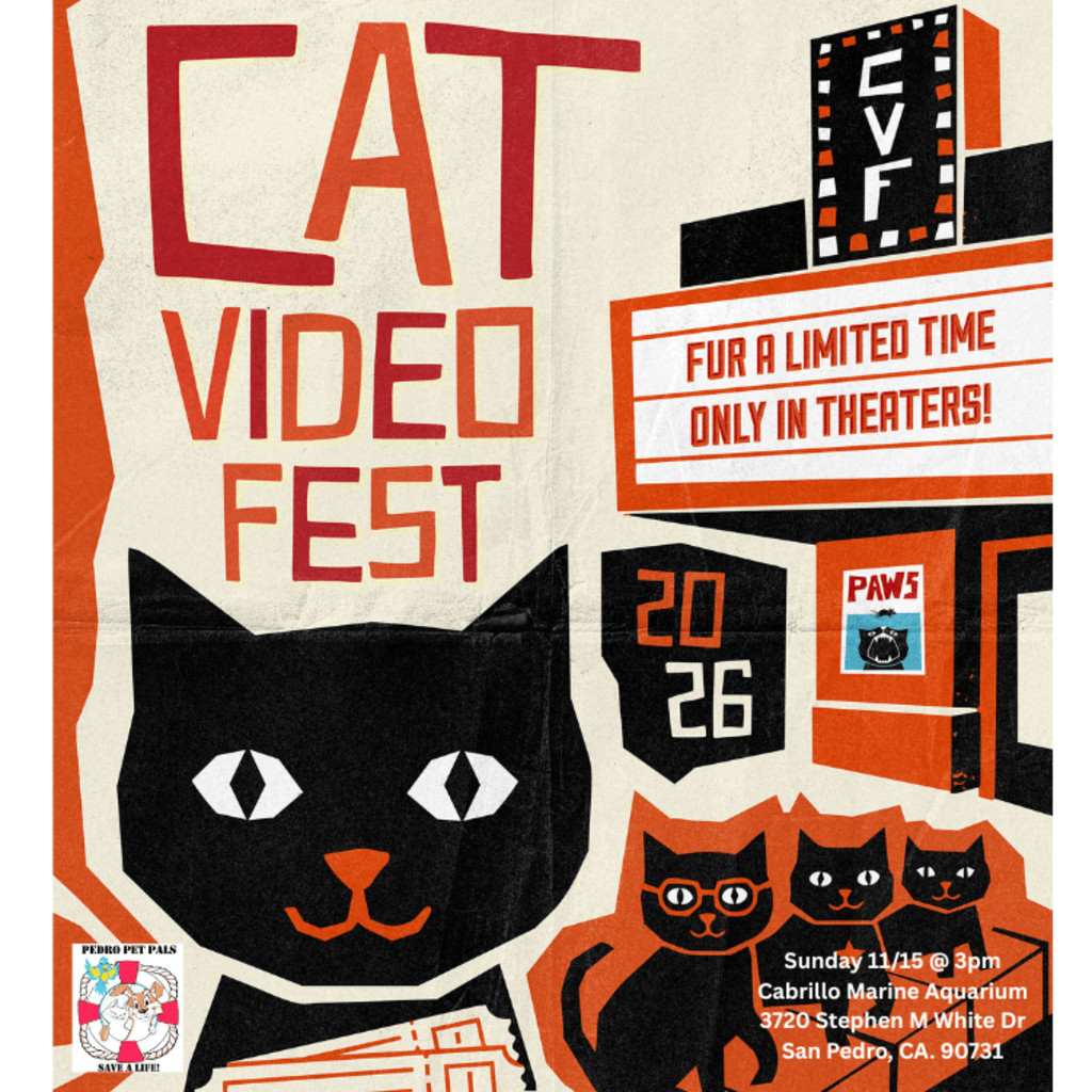 Cat Video Fest Pedro Pet Pals. November 15, 2026